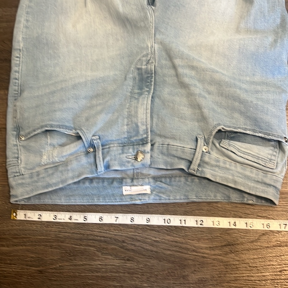 Good American Good Waist High Rise Skinny Distressed  Cropped Jeans 16 - Picture 9 of 12